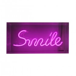 Lampa Decorativa NEON SMILE LED FM-NLB46 Zumaline LED, Roz, Polonia