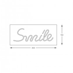 Lampa Decorativa NEON SMILE LED FM-NLB46 Zumaline LED, Roz, Polonia