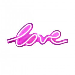 Lampa Decorativa NEON LOVE LED FM-WN01 Zumaline LED, Roz, Polonia
