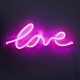 Lampa Decorativa NEON LOVE LED FM-WN01 Zumaline LED, Roz, Polonia