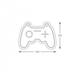 Lampa Decorativa NEON GAMEPAD LED FM-WN67 Zumaline LED, Alb, Polonia