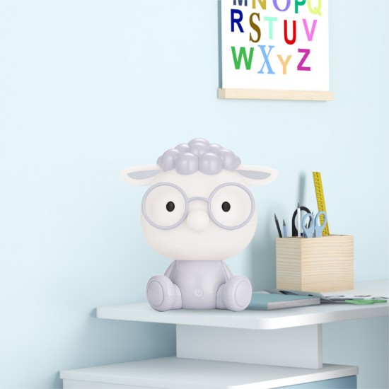 Veioza Copii SHEEP KDR-612-GR Zumaline LED, Gri, Polonia