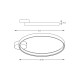 Aplica CIRCLE LA0772 Zumaline LED, Negru, Polonia
