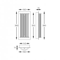 Aplica CALLY MB3114-1-3GT Zumaline LED, Auriu, Polonia