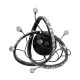 Lustra Plafon MAIA MB3481-1-3BCT Zumaline LED, Negru, Polonia