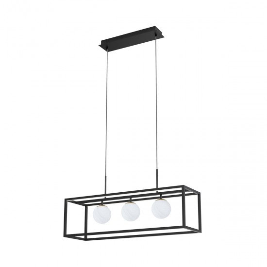 Suspensie PIRO MD3115-3-3BT Zumaline G9, Negru, Polonia