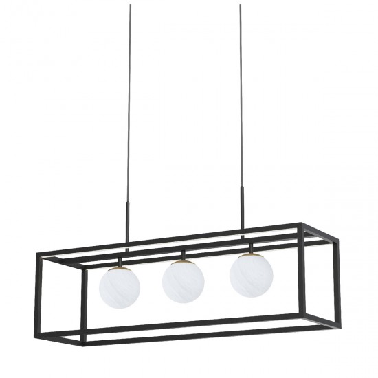 Suspensie PIRO MD3115-3-3BT Zumaline G9, Negru, Polonia
