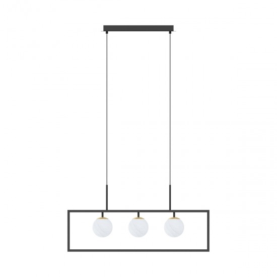 Suspensie PIRO MD3115-3-3BT Zumaline G9, Negru, Polonia