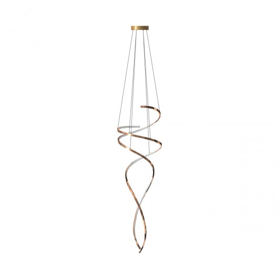 Suspensie COCO MD3127-2M-3GT Zumaline LED, Auriu, Polonia
