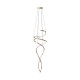 Suspensie COCO MD3127-2M-3GT Zumaline LED, Auriu, Polonia