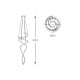 Suspensie COCO MD3127-2M-3GT Zumaline LED, Auriu, Polonia