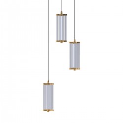 Suspensie CALLY MD3147-3A-3GT Zumaline LED, Auriu, Polonia