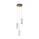 Suspensie CALLY MD3147-3A-3GT Zumaline LED, Auriu, Polonia
