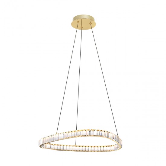 Suspensie ATHESA MD3169-1-3GT Zumaline LED, Auriu, Polonia