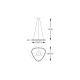 Suspensie ATHESA MD3169-1-3GT Zumaline LED, Auriu, Polonia