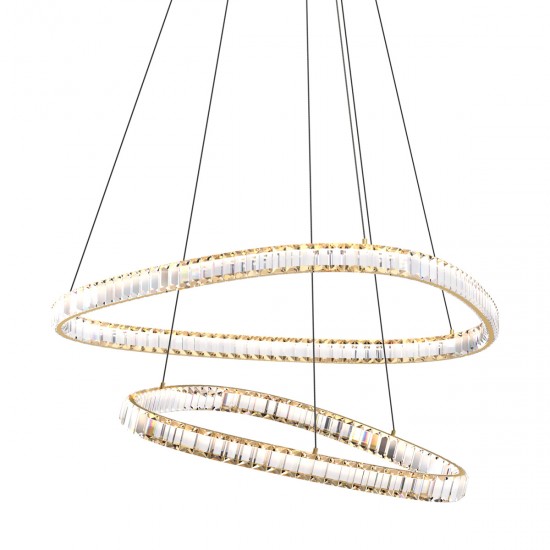 Suspensie ATHESA MD3169-2-3GT Zumaline LED, Auriu, Polonia