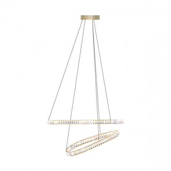Suspensie ATHESA MD3169-2-3GT Zumaline LED, Auriu, Polonia