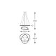 Suspensie ATHESA MD3169-2-3GT Zumaline LED, Auriu, Polonia