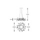 Suspensie MAIA MD3481-1S-3BCT Zumaline LED, Negru, Polonia