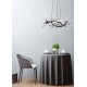 Suspensie MAIA MD3481-1S-3BCT Zumaline LED, Negru, Polonia