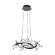 Suspensie MAIA MD3481-1S-3BCT Zumaline LED, Negru, Polonia