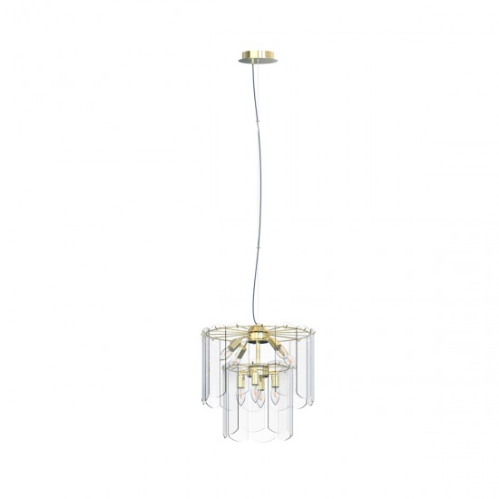 Pendul NIRA MD3523-8M-EGN Zumaline E14, Auriu, Polonia
