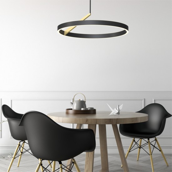 Suspensie MALU MD3689-1M-3BGT Zumaline LED, Negru, Polonia