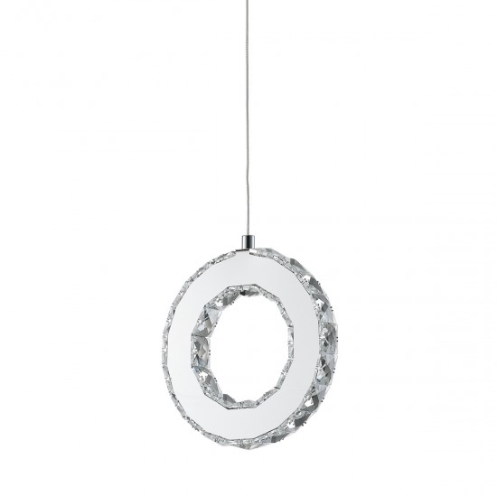 Pendul GIRONA MD3713-1-3CT Zumaline LED, Crom, Polonia