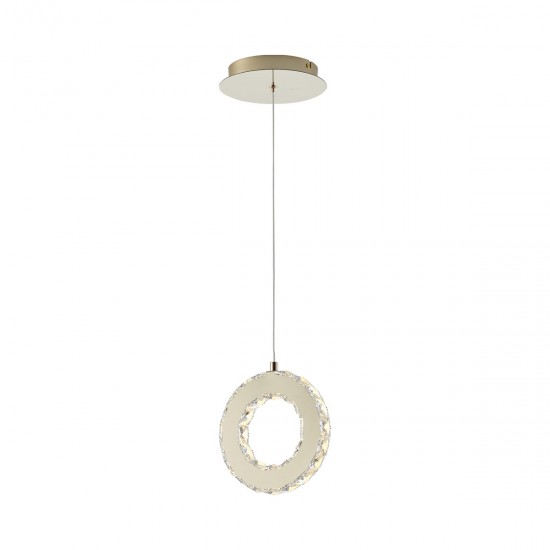Pendul GIRONA MD3713-1-3GT Zumaline LED, Auriu, Polonia