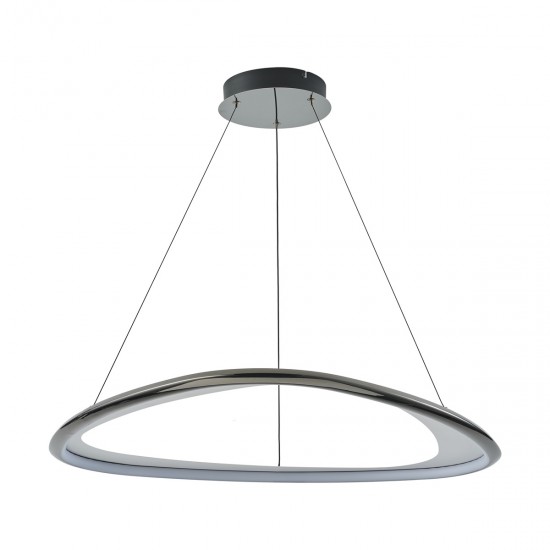 Suspensie GETAFE MD3888-1L-3BCT Zumaline LED, Negru, Polonia