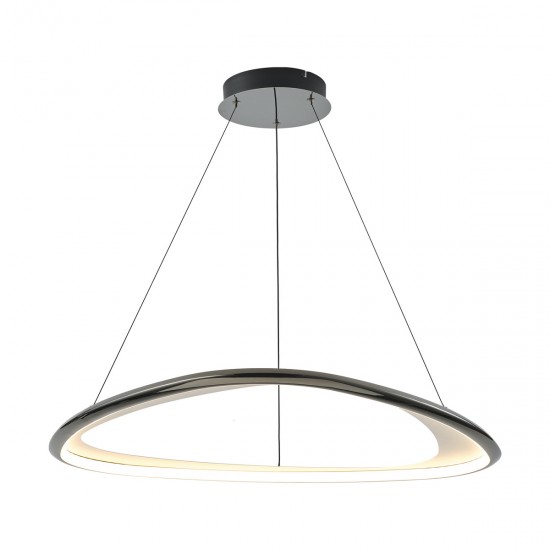 Suspensie GETAFE MD3888-1L-3BCT Zumaline LED, Negru, Polonia