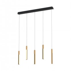 Suspensie ELIOT MD4768-5-3BMT Zumaline LED, Lemn, Polonia