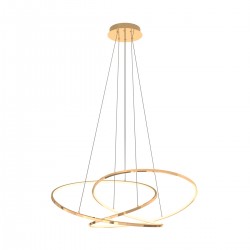 Suspensie CHOLET MD7360-1A-3GT Zumaline LED, Auriu, Polonia