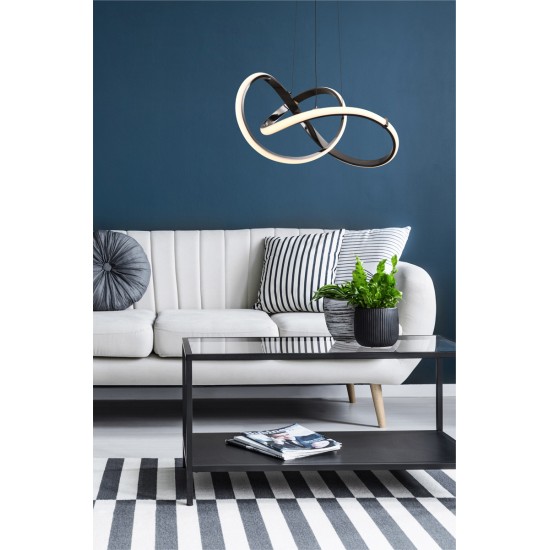 Suspensie INDIGO MD9717-1-3BCD Zumaline LED, Negru, Polonia