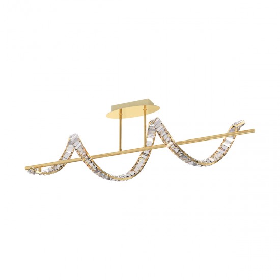 Lustra Plafon ATHESA MX3170-1-3GT Zumaline LED, Auriu, Polonia