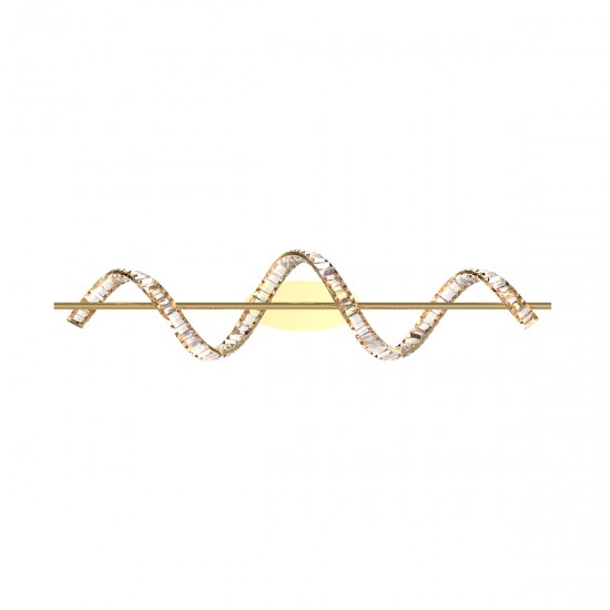 Lustra Plafon ATHESA MX3170-1-3GT Zumaline LED, Auriu, Polonia