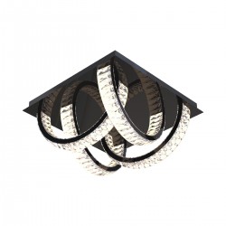 Lustra Plafon TULA MX3274-4-3BCT Zumaline LED, Negru, Polonia