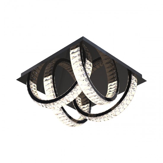 Lustra Plafon TULA MX3274-4-3BCT Zumaline LED, Negru, Polonia
