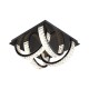 Lustra Plafon TULA MX3274-4-3BCT Zumaline LED, Negru, Polonia