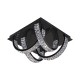 Lustra Plafon TULA MX3274-4-3BCT Zumaline LED, Negru, Polonia