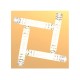 Lustra Plafon TULA MX3274-4-3GT Zumaline LED, Auriu, Polonia