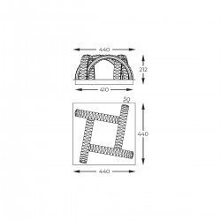 Lustra Plafon TULA MX3274-4-3GT Zumaline LED, Auriu, Polonia