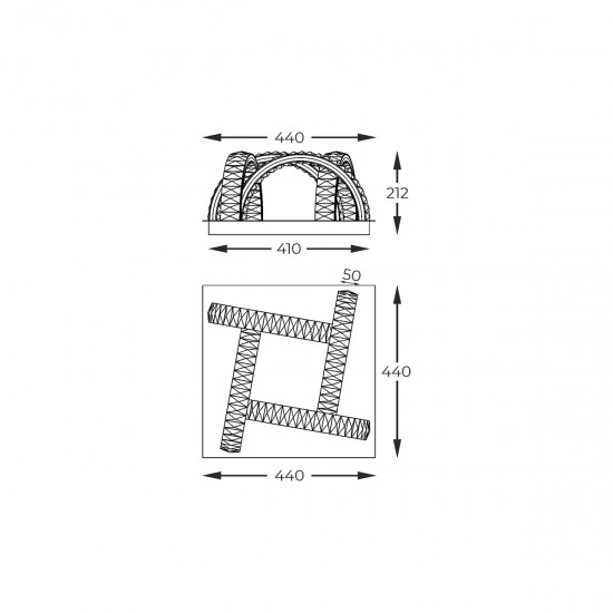 Lustra Plafon TULA MX3274-4-3GT Zumaline LED, Auriu, Polonia