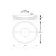Lustra Plafon GANO MX3317-1-3GT Zumaline LED, Auriu, Polonia