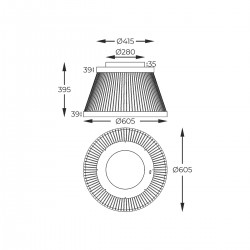 Lustra Plafon BALU MX3328-2-3BT Zumaline LED, Negru, Polonia