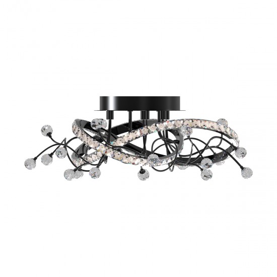 Lustra Plafon MAIA MX3481-1S-3BCT Zumaline LED, Negru, Polonia