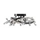 Lustra Plafon MAIA MX3481-1S-3BCT Zumaline LED, Negru, Polonia