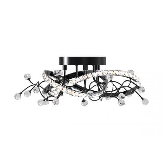 Lustra Plafon MAIA MX3481-1S-3BCT Zumaline LED, Negru, Polonia