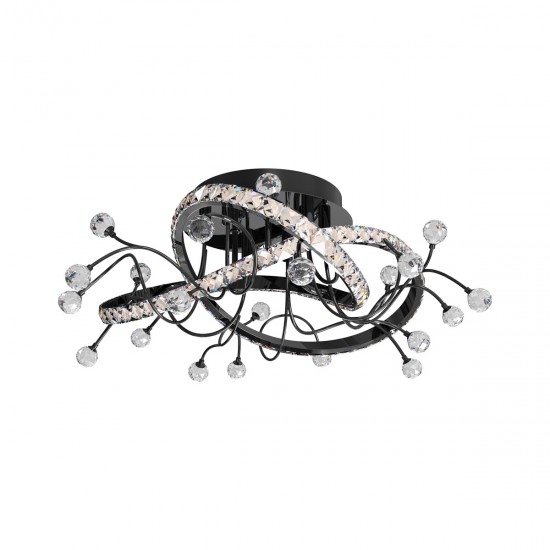 Lustra Plafon MAIA MX3481-1S-3BCT Zumaline LED, Negru, Polonia