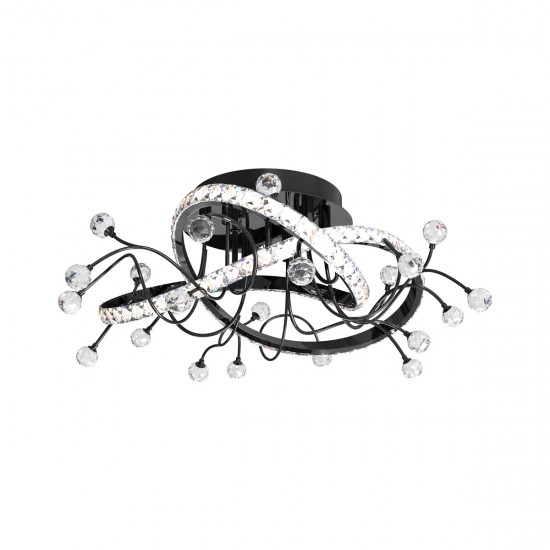 Lustra Plafon MAIA MX3481-1S-3BCT Zumaline LED, Negru, Polonia